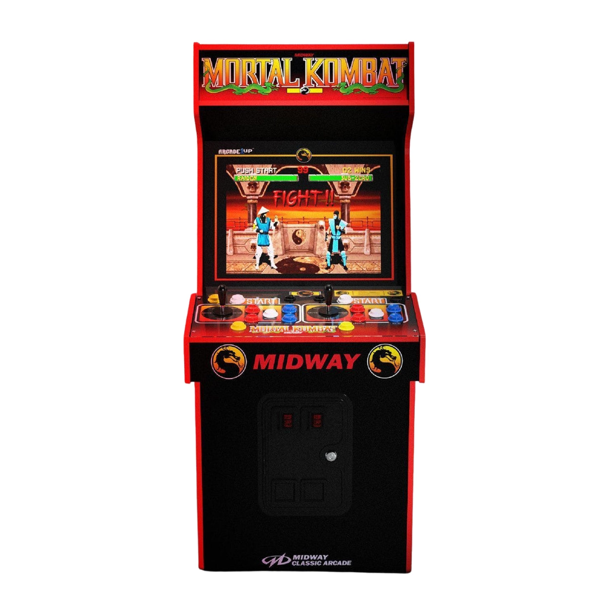 Arcade1Up Midway Legacy Mortal Kombat 30th Anniversary Edition With WiFi Arcade Machine, Adjustable Volume, Clear Deck Protector, Anti-Tip Over Strap