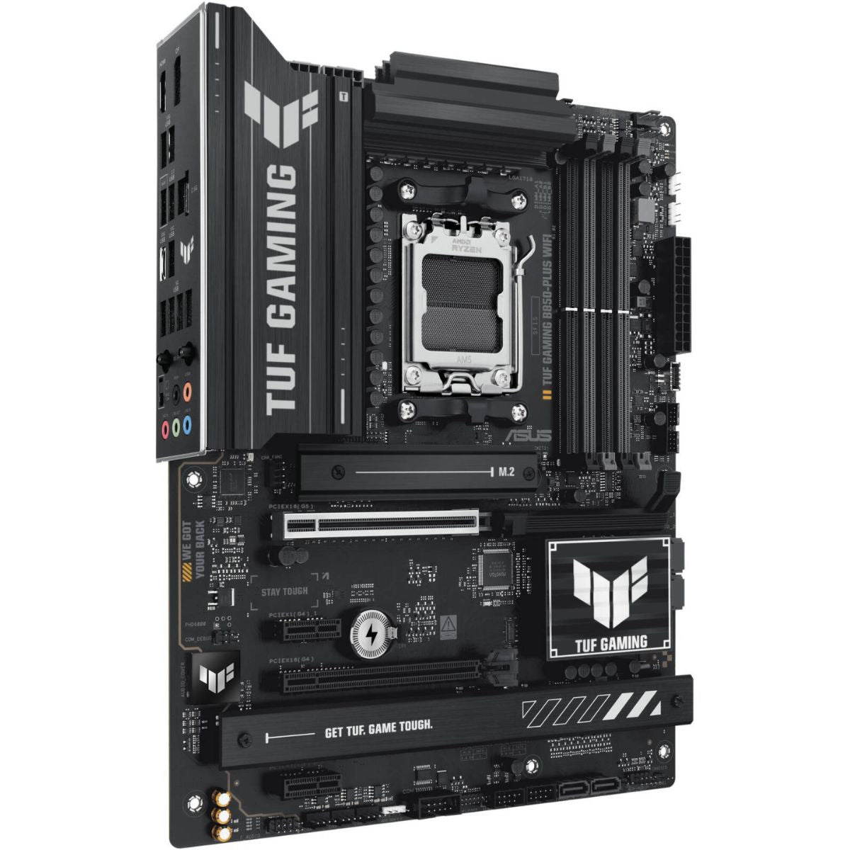 Asus TUF GAMING B850-Plus Wi-Fi AM5 ATX Motherboard, AMD B850 Chipset, 4x DIMM DDR5 Slots, Up to 192GB Max Memory, 1 x PCIe 5.0 x16 SafeSlot, 3 x M.2 Slots, WiFi & BT Connectivity | 90MB1J30-M0EAY0