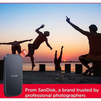 SanDisk SDSSDE30 Portable SSD, USB-C 3.2 Gen 2 Interface, Up to 800 MB/s Transfer Speed