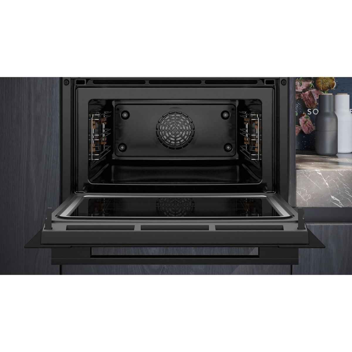 Siemens iQ700 60cm Home Connect Built-In Electric Oven with Microwave – 15 Cooking Functions, Compact Combi Oven