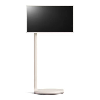 LG StanbyME Movable Smart Screen 27" FHD LCD Display, 60Hz Native Refresh Rate, a7 Gen4 Processor, ThinkQ AI Technology, Full Web Browser, Wi-Fi & Bluetooth Connectivity, White