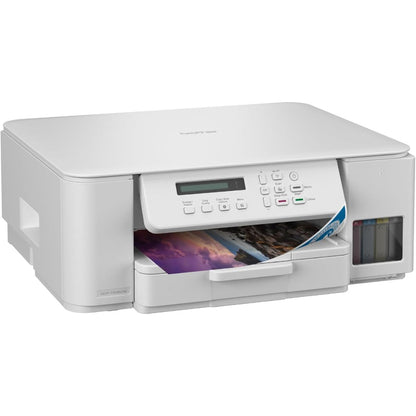 Brother Wireless All In One Ink Tank Printer, Automatic Duplex Print, Wireless & Mobile Print, Compact Design, White - DCP-T536DW