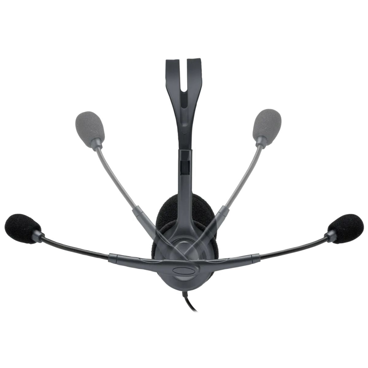 Logitech H111 Stereo Headphones, Bi-directional Microphones Type, Adjustable Headband, 1.3m Cable Length, 3.5mm Audio Jack, Black | 981-000593