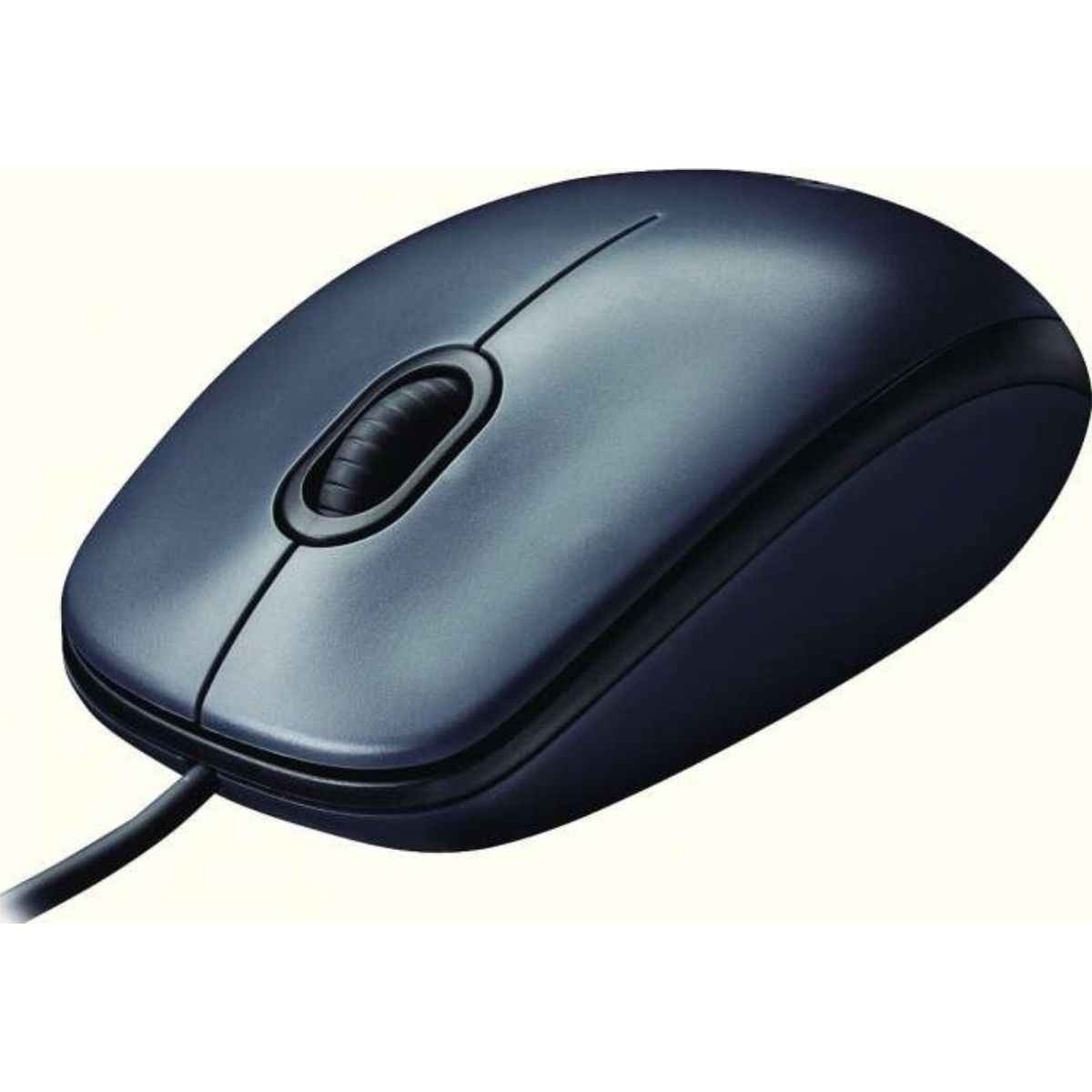 Logitech M90 Wired Mouse | 1000 DPI Optical Tracking | Ambidextrous Design | Plug-and-Play USB Connectivity | Black | 910-001793