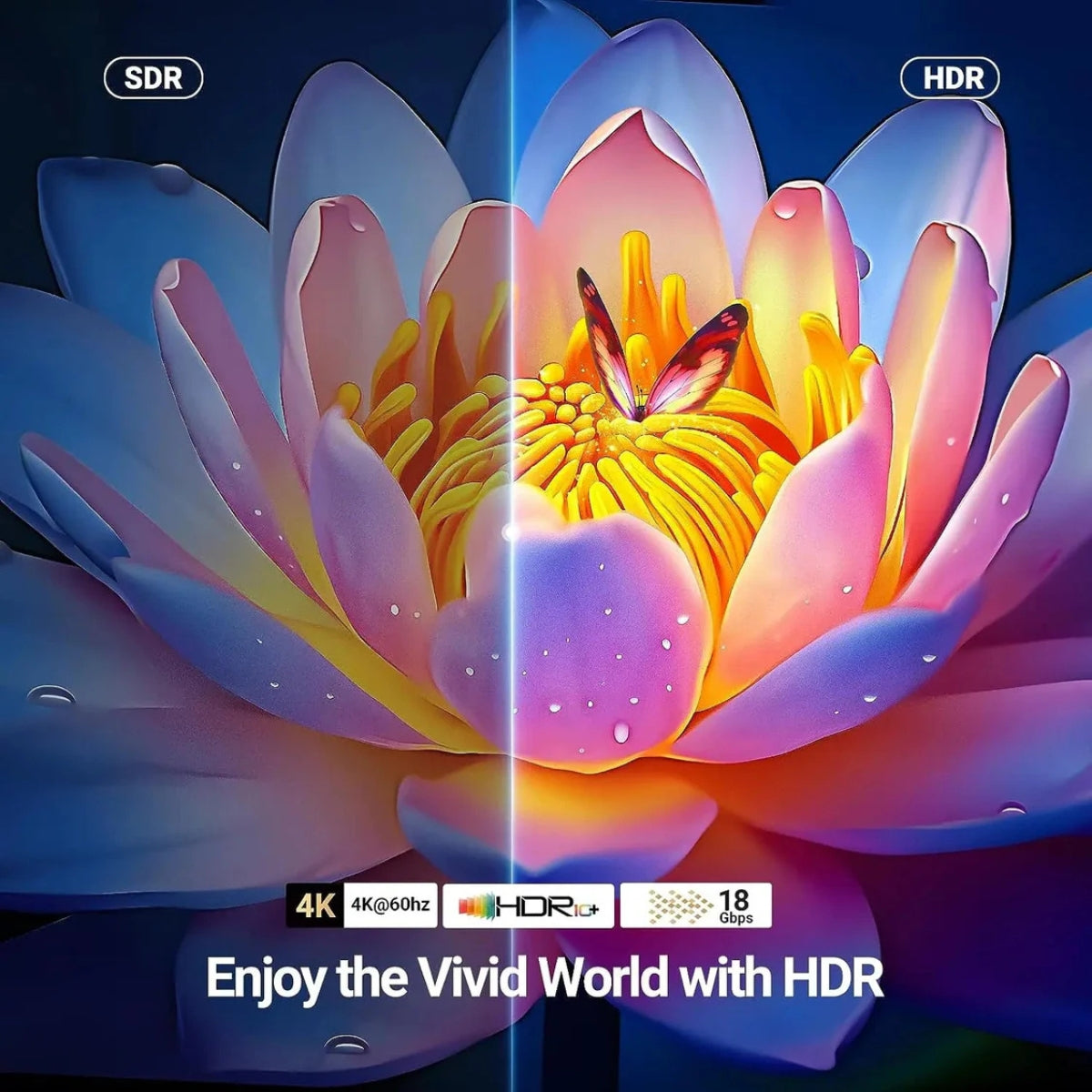 UGREEN 4K@60Hz Braided HDMI 2.0 Cable up to 15m length– High-Speed 18Gbps with Ethernet Support