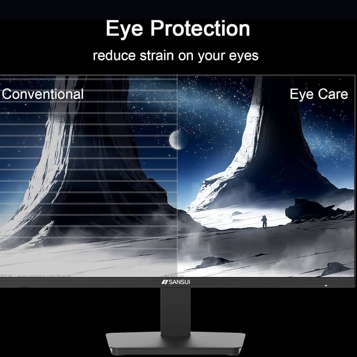 Sansui 27" X3AL Full HD Monitor – 100Hz/120Hz, IPS, 5ms, FreeSync, HDMI/DP (ES-27X3AL)