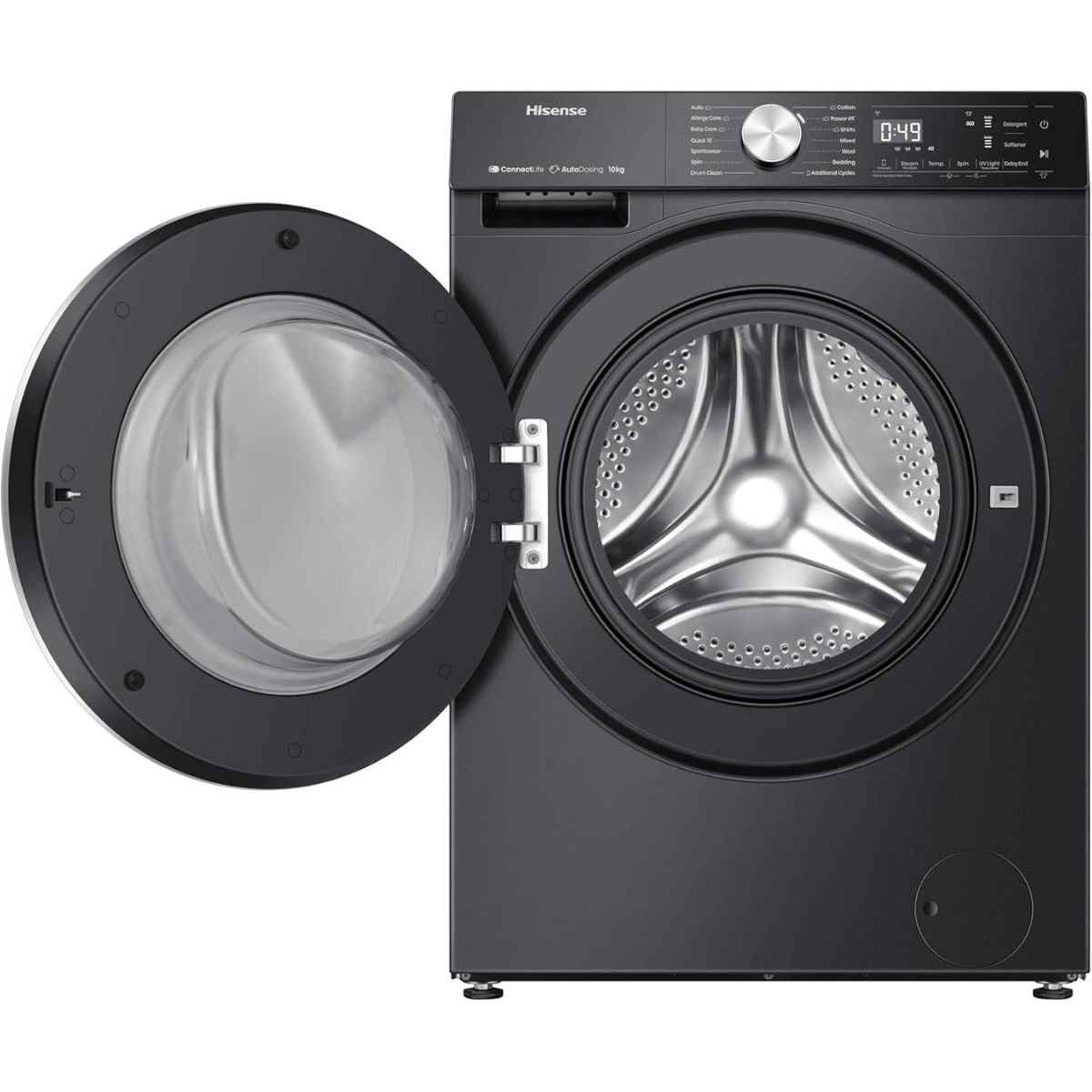 Hisense 5S Series 12 kg, Front Load Washing Machine – WF5S1245BB, Smart Wi-Fi & Auto Dosing