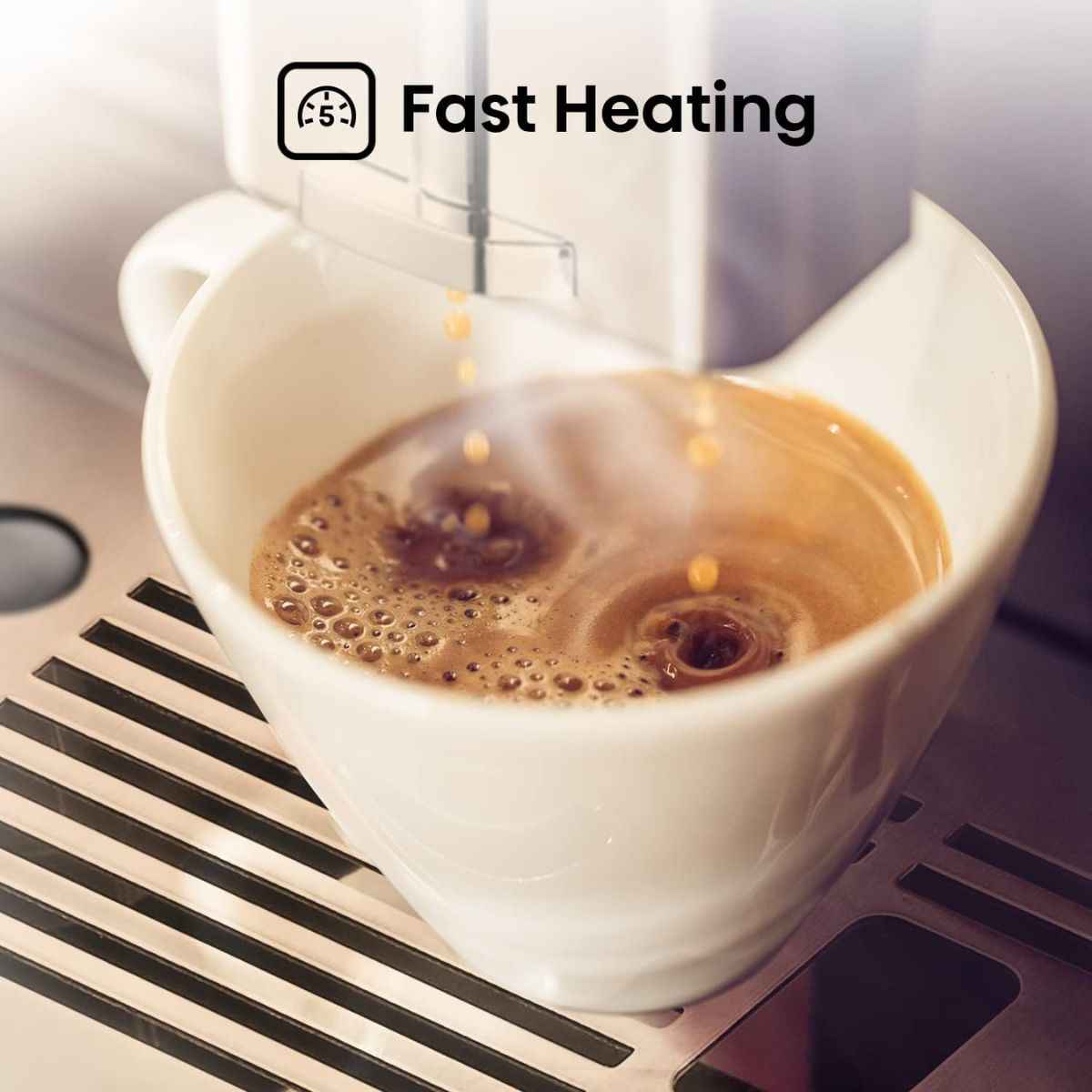 Hisense Fully Automatic Espresso Coffee Machine – HAUCMBK1S1, Black