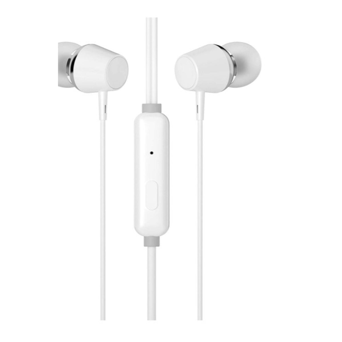 HP DHE-7000 Wired Gaming Earphone with Microphone – Lightweight In-Ear Headset, 3.5mm Universal Jack, White
