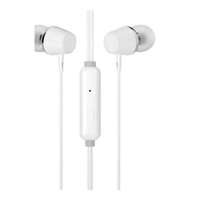 HP DHE-7000 Wired Gaming Earphone with Microphone – Lightweight In-Ear Headset, 3.5mm Universal Jack, White