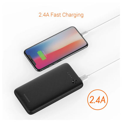 Riversong Horizon 10 Power Bank 10000mAh | Portable Battery Charger | Black