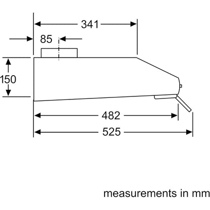 Siemens LU26150GB Built-Under Cooker Hood – 90 cm, Stainless Steel