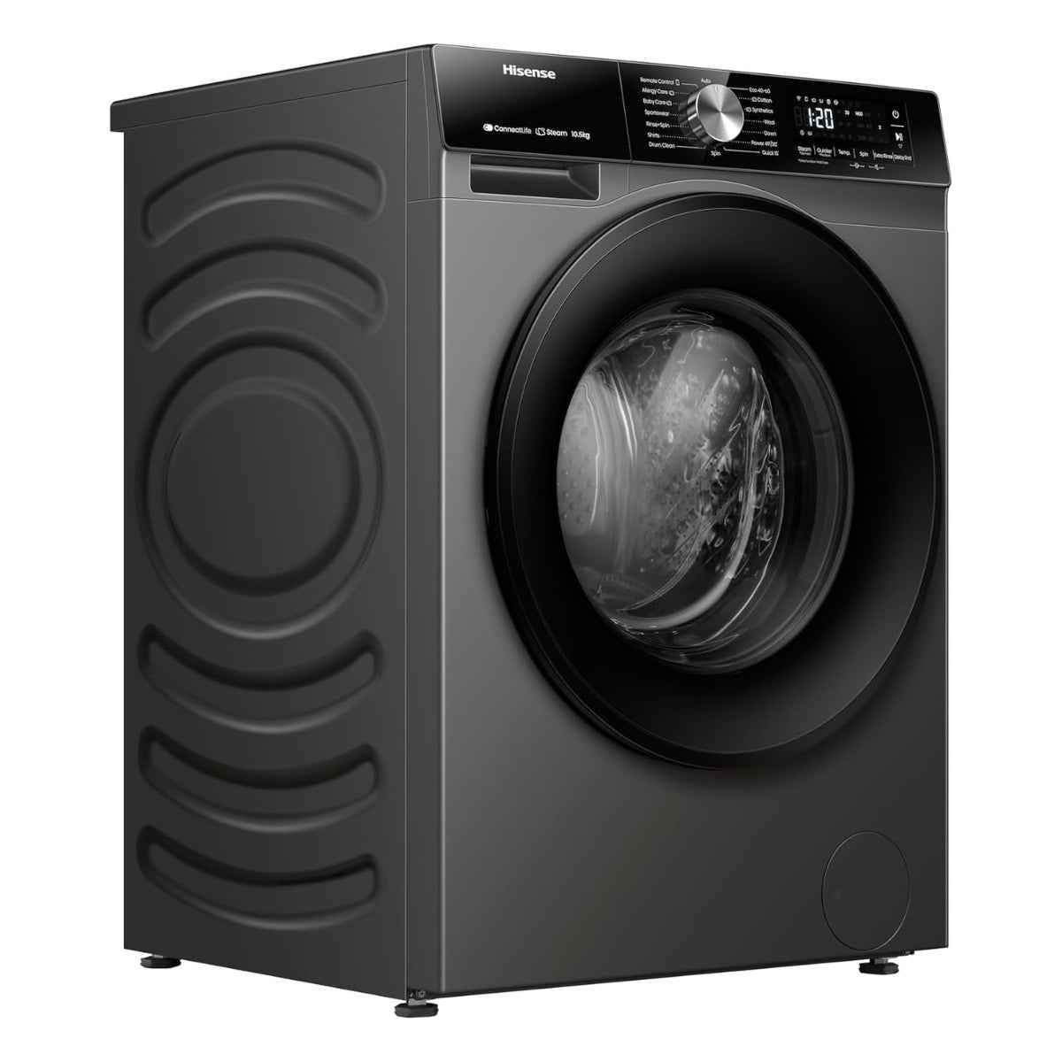 Hisense WF3S1043BT 10.5 kg Smart Front-Load Washing Machine – WiFi Smart Connect