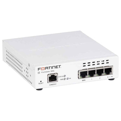 Fortinet FortiGate-30G Firewall – Network Security Appliance, 800Mbps IPS, 500Mbps Threat Protection, 1 Year FortiGuard UTP & FortiCare Premium