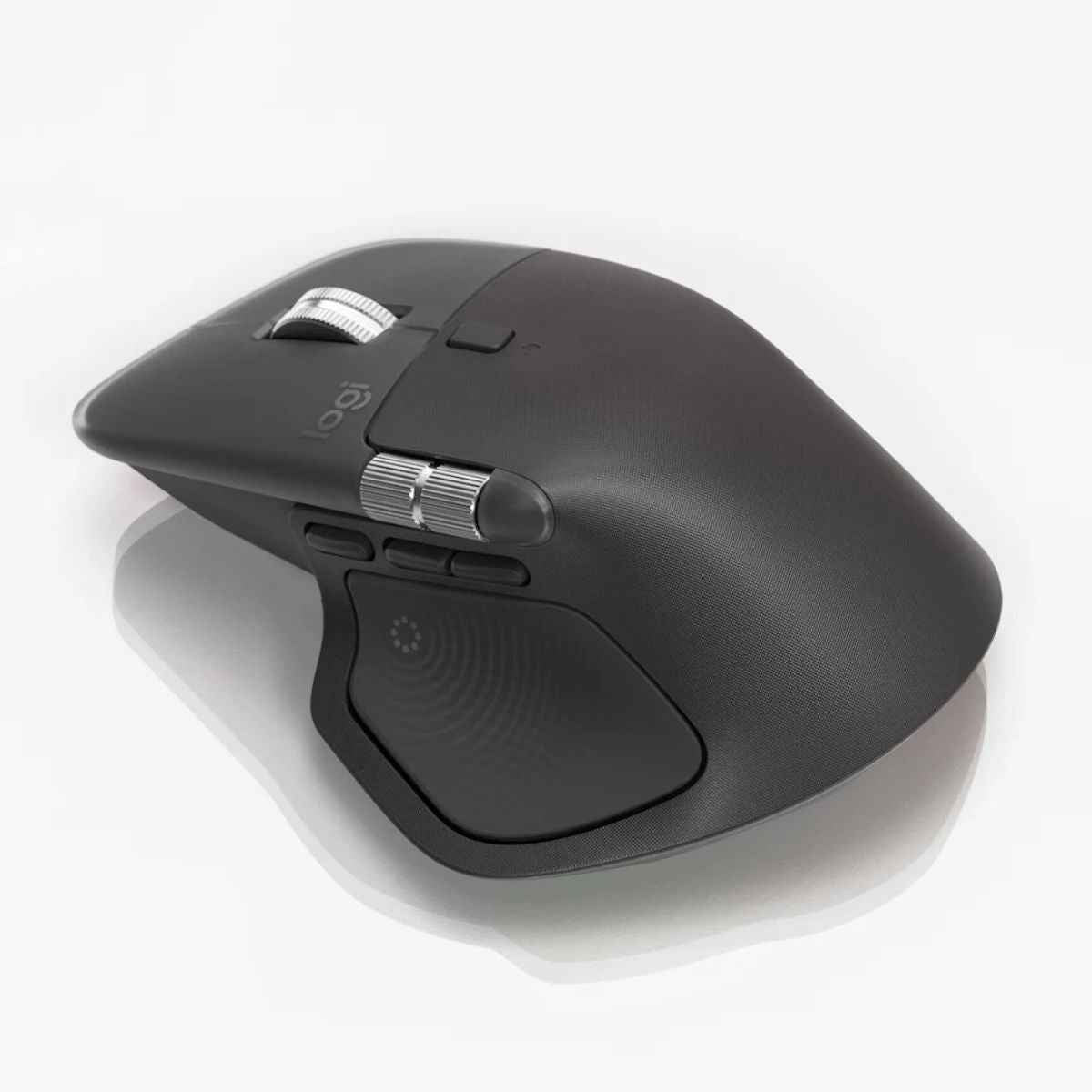 Logitech MX Master 4 Wireless Mouse – 8K DPI, Haptic Feedback, MagSpeed Scroll, Multi-Device | Graphite / Pale Gray
