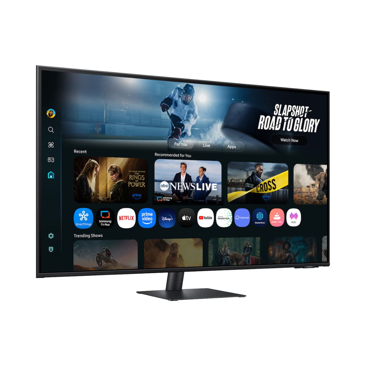 Samsung M7 M70F Smart Monitor, 43" VA Display, 4K UHD Resolution, 60Hz Refresh Rate, 4ms (GtG) Response Time, Tizen Operating System, WIFI5 & BT5.2 Connectivity, Black