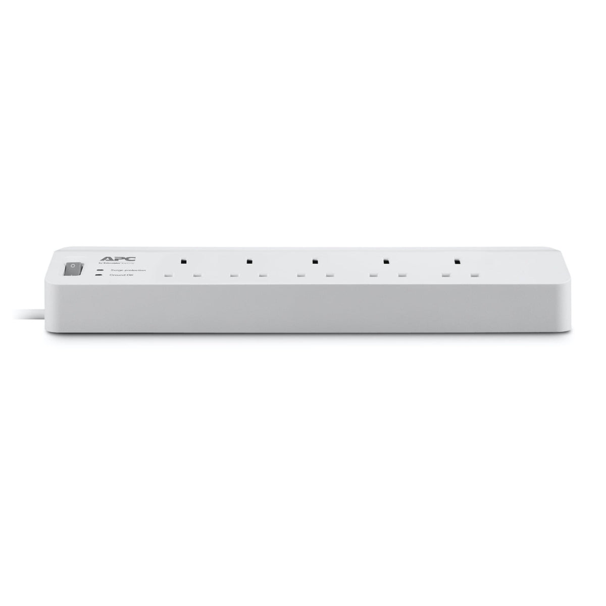 APC PM5-UK – 5-Outlet 230 V Surge Protector for Home & Office