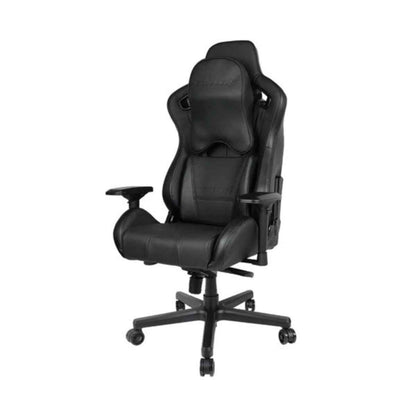 AndaSeat Dark Knight Premium Gaming Chair, Frog seat tray big memory lumbar pillow big memory headrest pillow 65mm casters black aluminum base, carbon pvc - Black