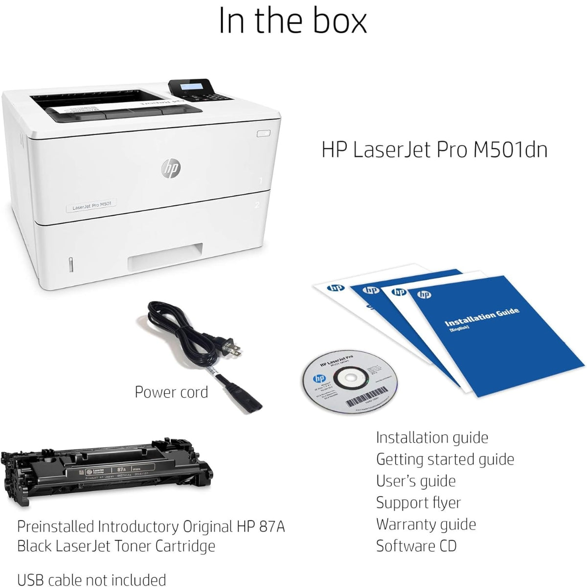 HP LaserJet Pro M501dn – Fast &amp; Reliable Monochrome Laser Printer for Office Use