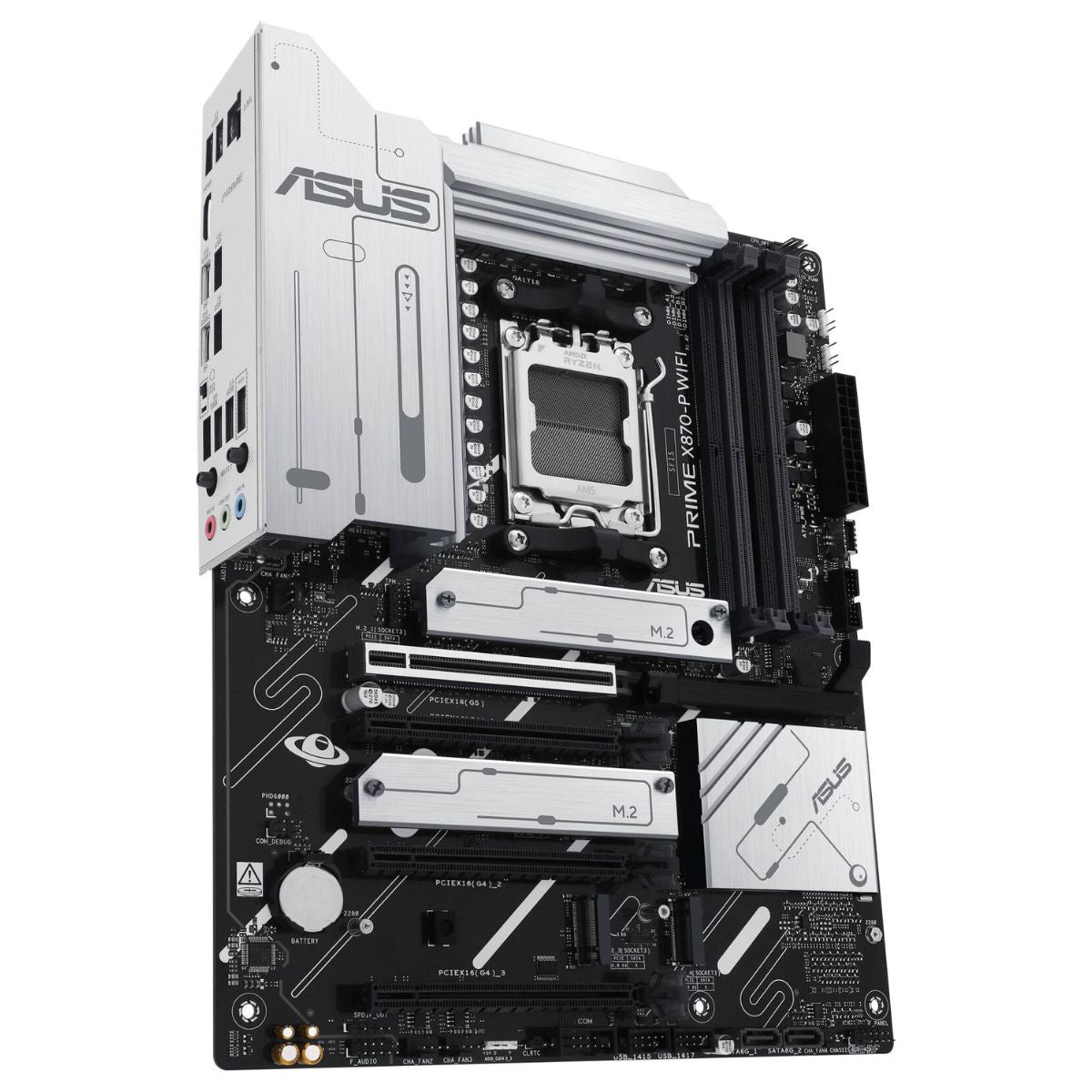 ASUS PRIME X870-P WIFI ATX Motherboard | AMD X870 Chipset | DDR5 Memory Support | PCIe 5.0 | WiFi &amp; Bluetooth 5.4 | 2.5Gb Ethernet | 4x M.2 Slots | HDMI | 90MB1IS0-M0EAY0