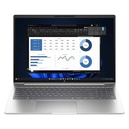 HP ProBook 460 G11 Laptop, 16" WUXGA IPS Display, Intel Core Ultra 7 155U, 16GB RAM, 512GB SSD, Intel Graphics, Backlit Keyboard, No OS, Pike Silver | A38BGET / D2FP5ET