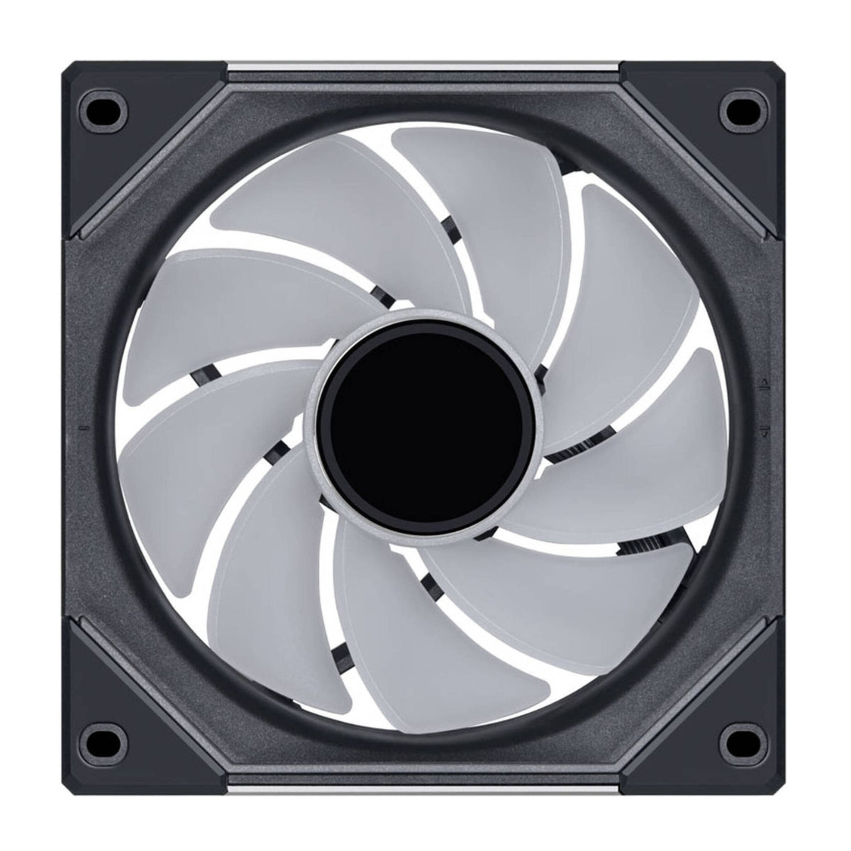 Lian-Li UNI FAN SL-INF Reverse Blade 120mm Case Fan – 2100 RPM, 63.6 CFM Airflow, Fluid Dynamic Bearing, Pack of 3 | Black / White