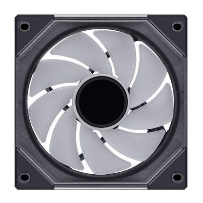 Lian-Li UNI FAN SL-INF Reverse Blade 120mm Case Fan – 2100 RPM, 63.6 CFM Airflow, Fluid Dynamic Bearing, Pack of 3 | Black / White