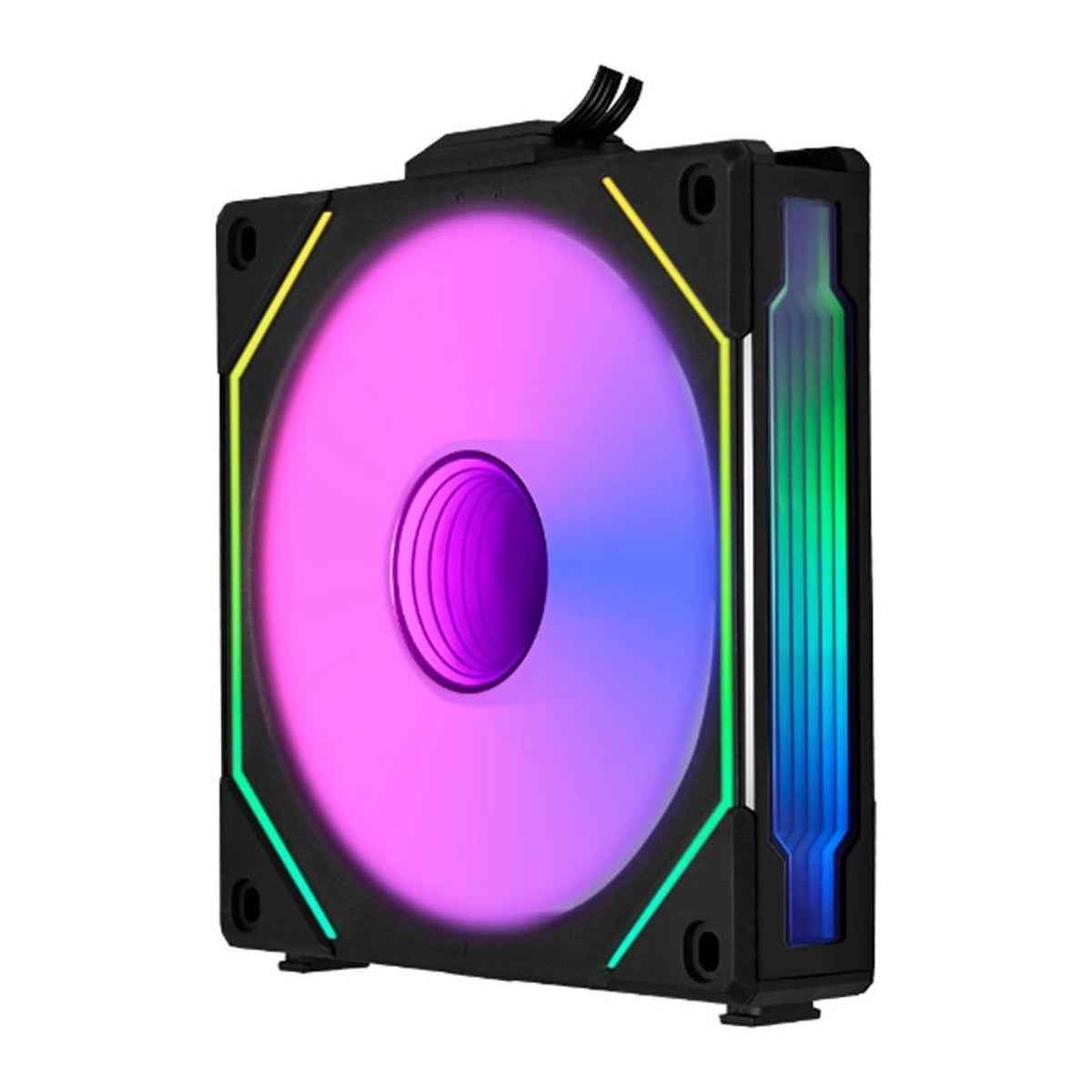 Lian Li SL-Infinity 120 Reverse Blade UNI Fan – 2100 RPM, 63.6 CFM Airflow, FDB Bearing, Single Pack | Black / White