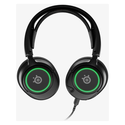 SteelSeries Arctis Nova 3 Multi-System Gaming Headset | Hi-Fi Drivers | 360° Spatial Audio | RGB | ClearCast Gen 2 Mic | PC/PS5/PS4 | Black | 61631