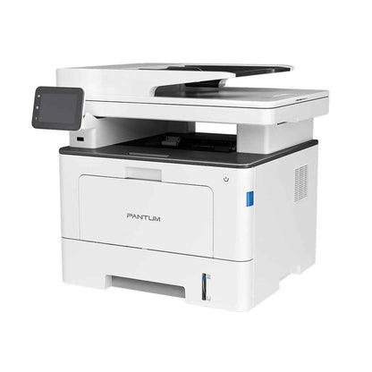 Pantum BM5100FDW Mono Multifunction Laser Printer, Print, Copy, Scan, Fax, Up to 40 ppm Print Speed, 3.6" Touch Screen Operation Panel, Flatbed + DADF Scanner, White | BM5100FDW