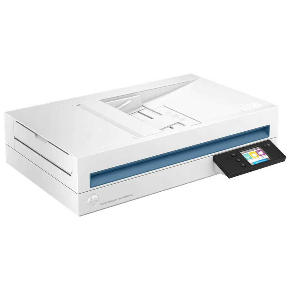 HP ScanJet Enterprise Flow N6600 fnw1 Scanner, Up to 1200 dpi, Up to 50 ppm/100 ipm Speed, Fast 2-Sided Scanning, 100 Sheets ADF Capacity, WiFi Connect, USB 3.0. White | 20G08A