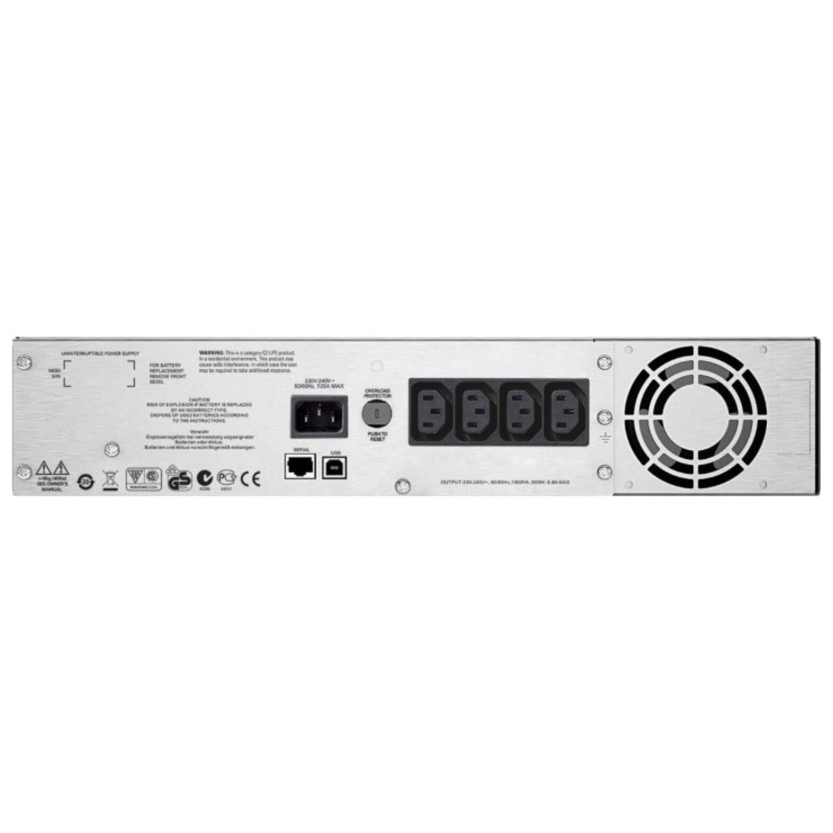 APC Smart-UPS 1500VA 2U Rack Mount UPS | 1500VA / 900W | LCD Display | SmartConnect | Line-Interactive UPS | 230V | SMC1500I-2UC