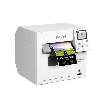 Epson ColorWorks C4000e (BK) Colour Label Printer | 1200 x 1200 DPI | 100 mm/s | USB | Autocutter | C31CK03102BK