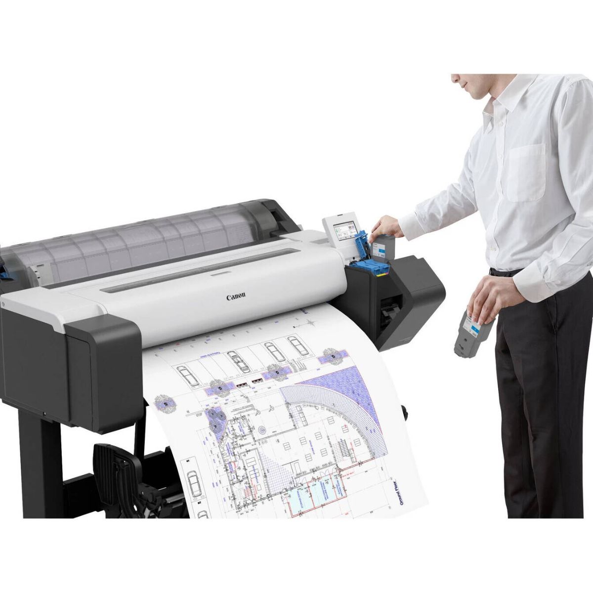 Canon imagePROGRAF TM-350 36-Inch Large Format Inkjet Printer | 2400 x 1200 dpi | 15,360 Nozzles | 5-Colour Pigment Ink | TM-350