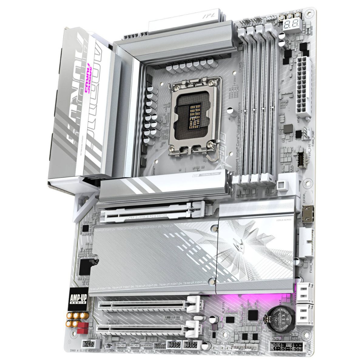 GIGABYTE Z890 Aorus Elite Wi-Fi 7 Ice LGA 1851 ATX Motherboard, Intel Z890 Chipset, 4x DDR5 DIMM Slot, Up to 256GB Max Memory, Wi-Fi7 & BT5.4, PCIe 5.0 x16, 4x M.2 Slot, White | Z890-A-ELITE-WF7-ICE
