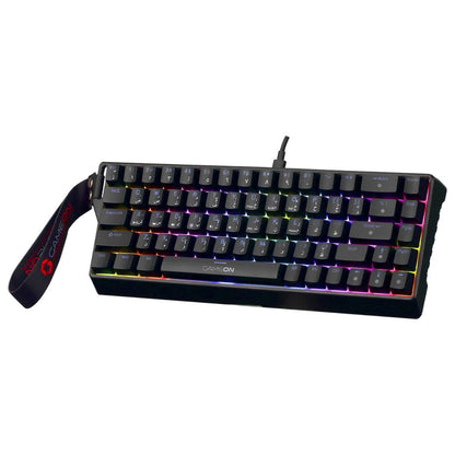 GAMEON GOMG1K8-RS MAGPRO 60% Magnetic Mechanical Gaming Keyboard | 68 Keys | Outemu Peach Crystal Pink | RGB | English & Arabic | USB-C | GOMG1K8-RS