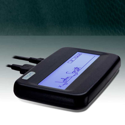 Scriptel ST1570-6FT ProScript LCD Backlit Signature Capture Pad – 1x5 Display, Electronic Signature Input, Compact Business Signing Solution