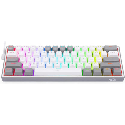 Redragon FIZZ K617 Mechanical Gaming Keyboard,  60% Wired, 61 Keys, Full-Transparent Design, RGB Backlighting, Linear Switches, Hot-Swappable, Pro Software