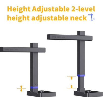 CZUR Shine 800 A3 Pro Professional Height Adjustable Document Camera, 3264x2448 Pixels, A3&A4 Document Scanner with OCR Function for MacOS/Windows, Black | Shine 800A3 Pro