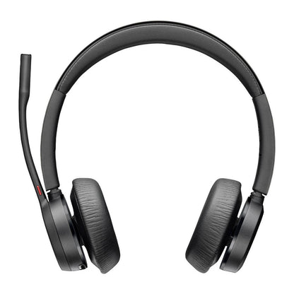 Poly Voyager 4320 UC Wireless Headset with Charge Stand, Bluetooth & USB-C Wireless Adapter, Noise-Canceling Boom Microphone, Microsoft Teams & Zoom Compatible | 218479-01