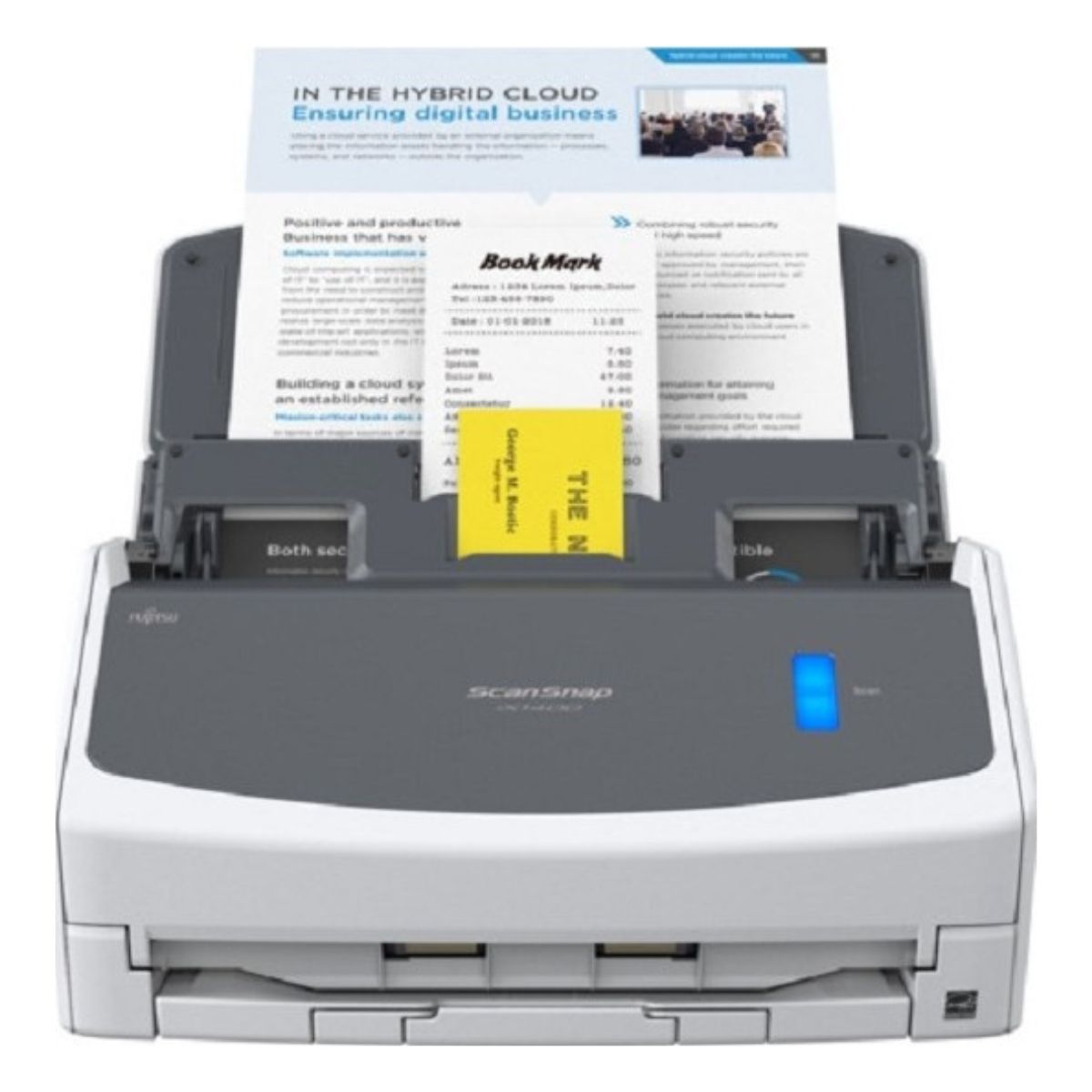 Ricoh iX-1400 Scan Snap A4 Document Scanner, 50 sheets ADF, 600 dpi, 40 ppm (Mono /40 ppm (Colour), USB 3.2 Gen 1, Dual CIS | PA03820-B001