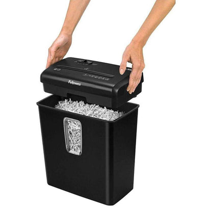 Fellowes Powershred P-30C Cross-Cut Paper Shredder | 6 Sheet Capacity | P-4 Security Level | 4 x 34mm Cross-Cut Particles | 15L Bin | Black