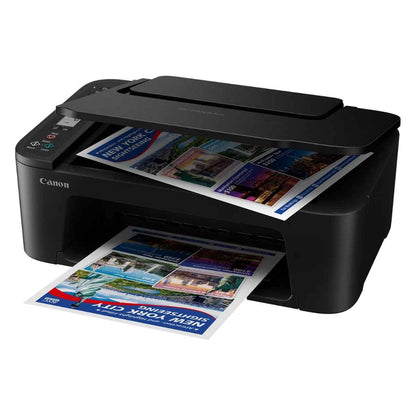 Canon Pixma TS3640 Inkjet Printers, 3.7cm LCD Segment Mono, 4800x1200 DPI, 7.7ipm Mono Print Speed, 4.0ipm Colour Print Speed, 60 Max Sheets, CIS Flatbed Photo & Document Scanner, Black