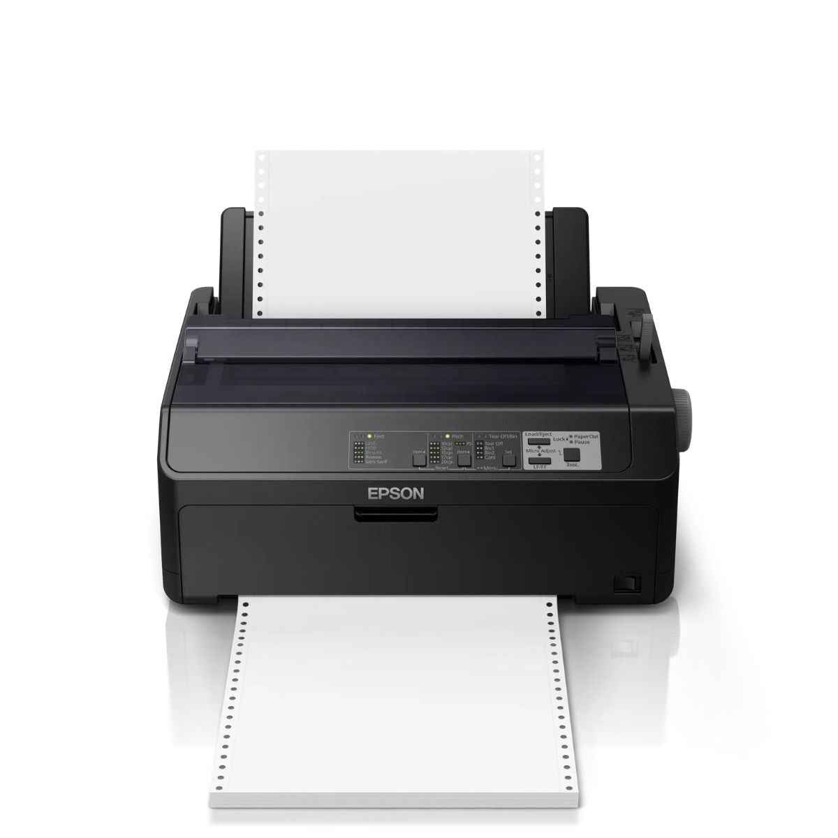Epson FX-890II 9-Pin Dot Matrix Impact Printer, High-Speed Monochrome Printing, USB &amp; Parallel Connectivity, Heavy-Duty Continuous Forms Printer | C11CF37402