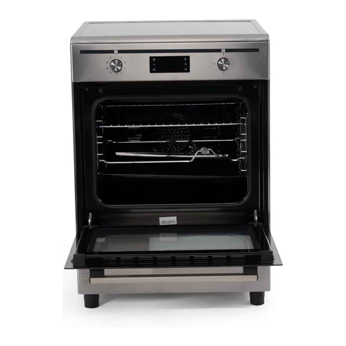 Terim TERIC66ST Freestanding Electric Cooker – Induction, 60 cm Width, Stainless Steel/Black Finish