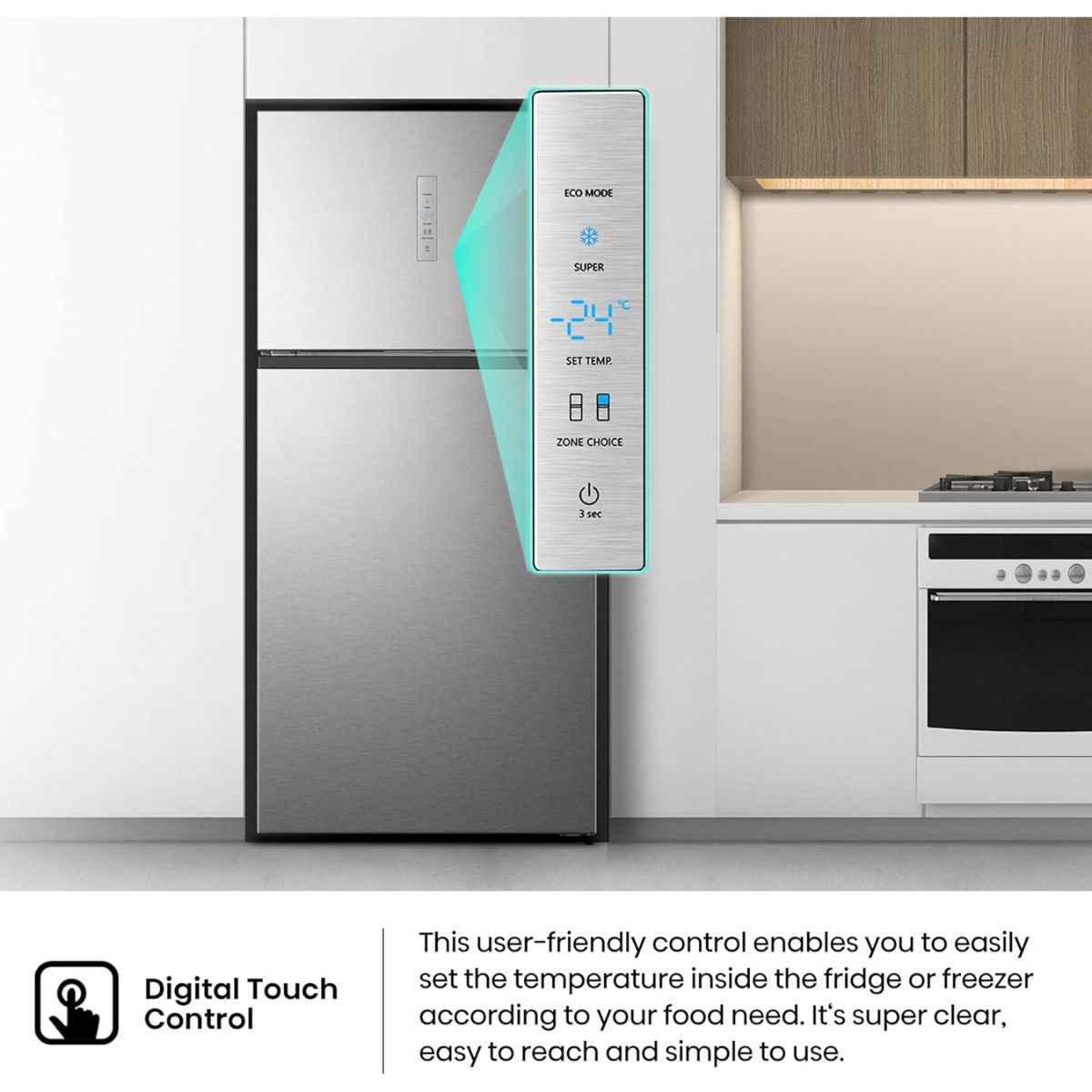 Hisense 729L Gross / 557L Net Top Mount Refrigerator –  RT3N729NBI, Total No Frost & Inverter Compressor