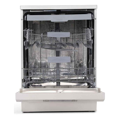 Terim TERDW1506VS Freestanding Dishwasher – 15 Place Settings, 6 Programs, Dark Silver