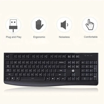 HP K200 Wired USB Keyboard, Ultra-thin and Chiclet Keycaps, Black | 3CY44PA#AB2