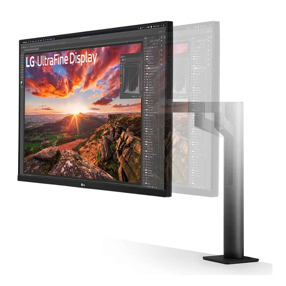 LG 32UN880K-B Ergo Monitor – 31.5" UHD 4K IPS Display, HDR10, USB-C, Ergo Stand