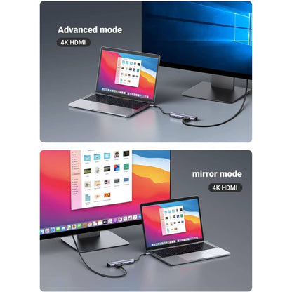 UGREEN Ultra Slim 5-in-1 USB-C Hub | 4K HDMI | Gigabit Ethernet | 100W Power Delivery | Aluminum Alloy | 10919